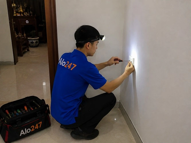 Thợ alo247 sửa điện tại nhà phường Khương Đình
