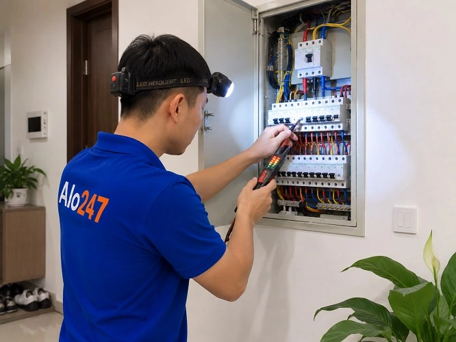 Thợ alo247 sửa điện tại nhà phường Kim Liên