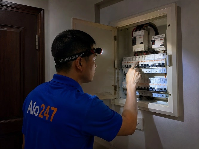 Thợ alo247 sửa điện tại nhà phường Phú Diễn