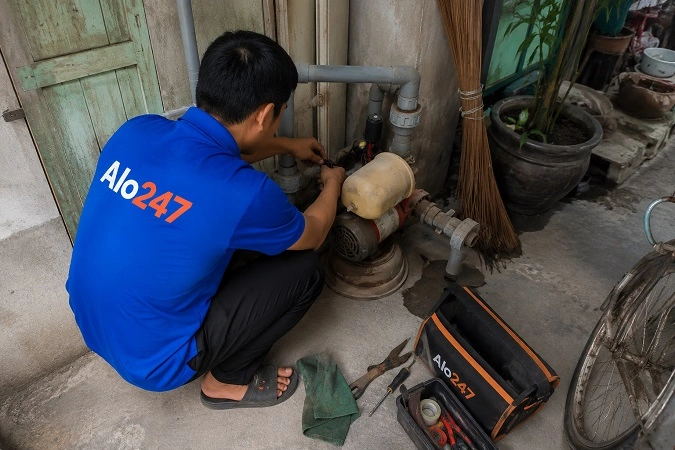 Thợ alo247 sửa máy bơm nước tại nhà phường Định Công