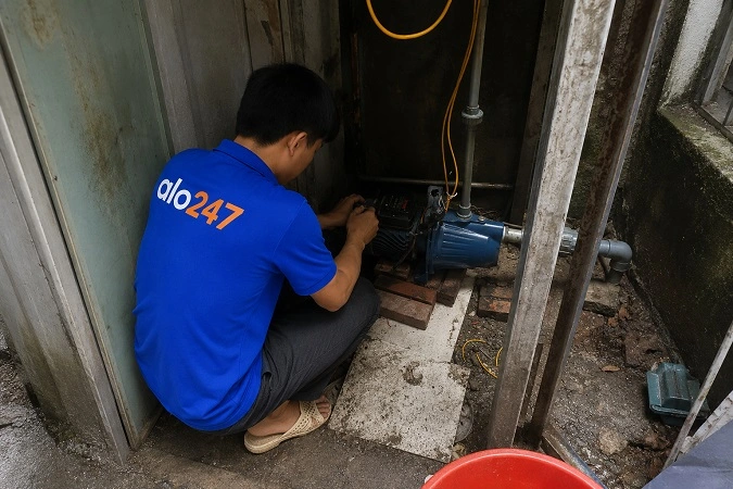 Thợ alo247 sửa máy bơm nước tại nhà phường Hồng Hà