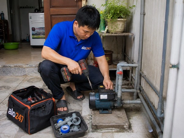 Thợ alo247 sửa máy bơm nước tại nhà phường Tây Tựu