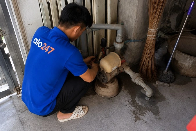 Thợ alo247 sửa máy bơm nước tại nhà phường Vĩnh Hưng