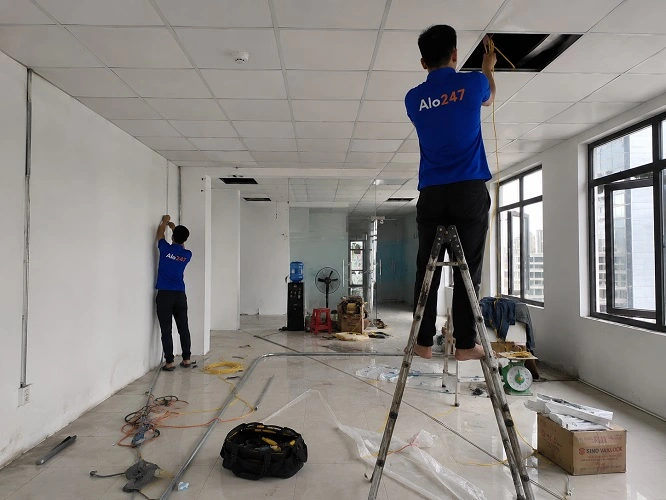 Thợ alo247 thi công hệ thống điện tại Yên Hoà