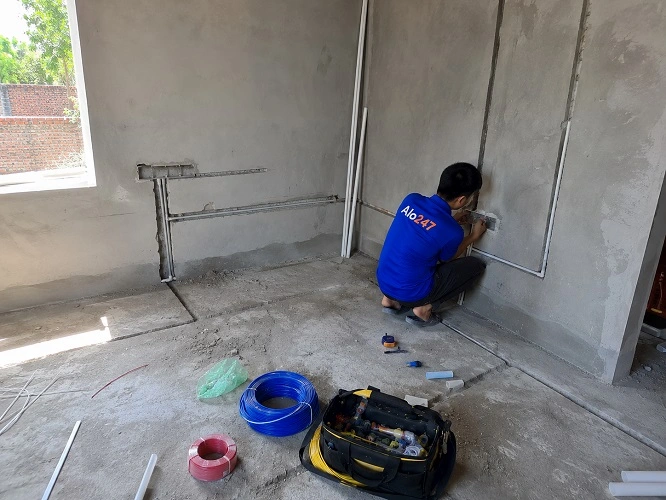 Thợ alo247 thi công hệ thống điện tại Yên Sở
