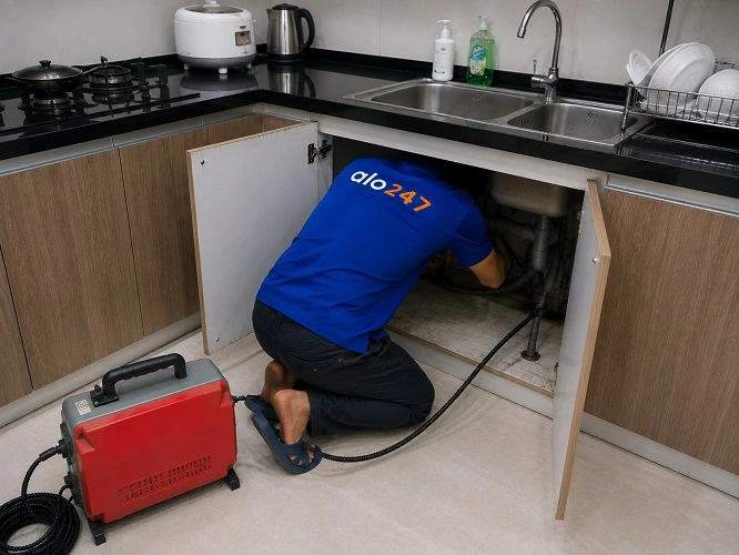 Thợ alo247 thông tắc bồn rửa bát chuyên nghiệp tại Yên Nghĩa
