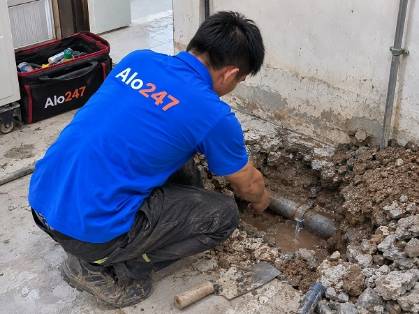 Alo247 dịch vụ sửa chữa đường ống nước tận nơi tại Đại Mỗ