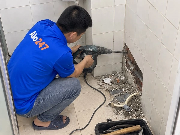 Alo247 dịch vụ sửa chữa đường ống nước tận nơi tại Ngọc Hà