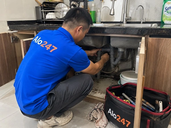 Alo247 dịch vụ sửa chữa đường ống nước tận nơi tại Tây Mỗ