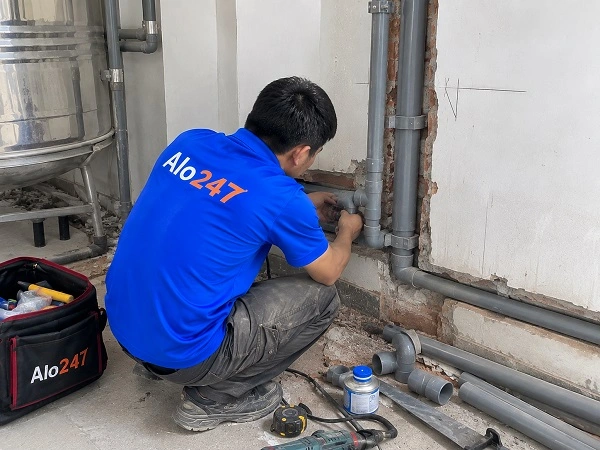 Alo247 dịch vụ sửa chữa đường ống nước tận nơi tại Thượng Cát