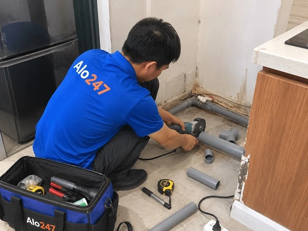 Alo247 dịch vụ sửa chữa đường ống nước tận nơi tại Vĩnh Tuy