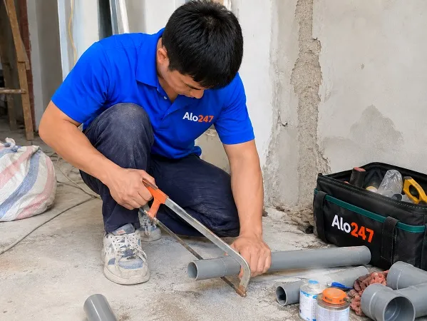Alo247 dịch vụ sửa chữa đường ống nước tận nơi tại Thanh Trì
