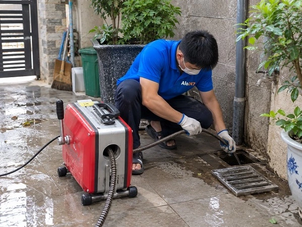 Alo247 dịch vụ thông tắc cống chuyên nghiệp tại Mỹ Đình