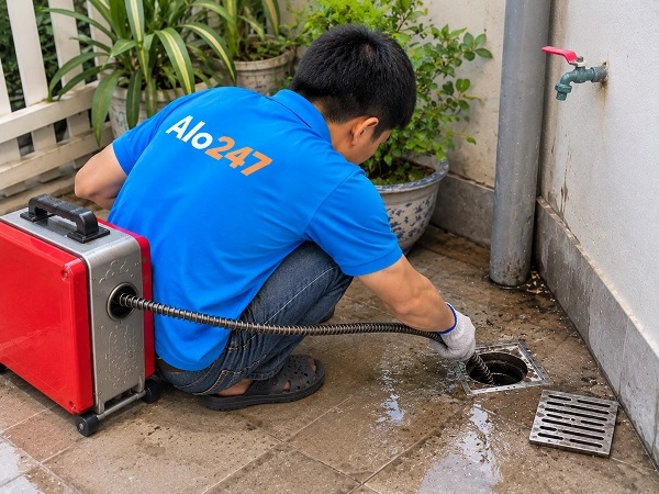 Alo247 dịch vụ thông tắc cống chuyên nghiệp tại Trần Phú