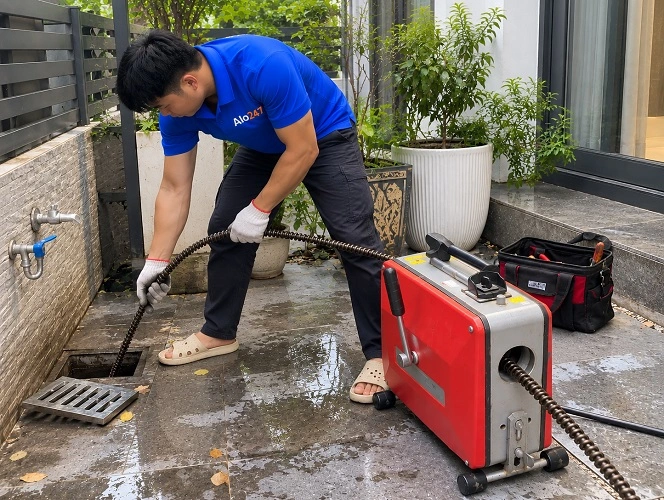 Alo247 dịch vụ thông tắc cống chuyên nghiệp tại Văn Phú