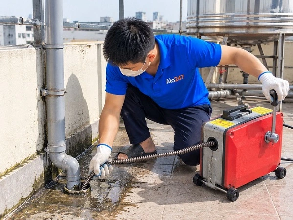Alo247 dịch vụ thông tắc cống chuyên nghiệp tại Xa La