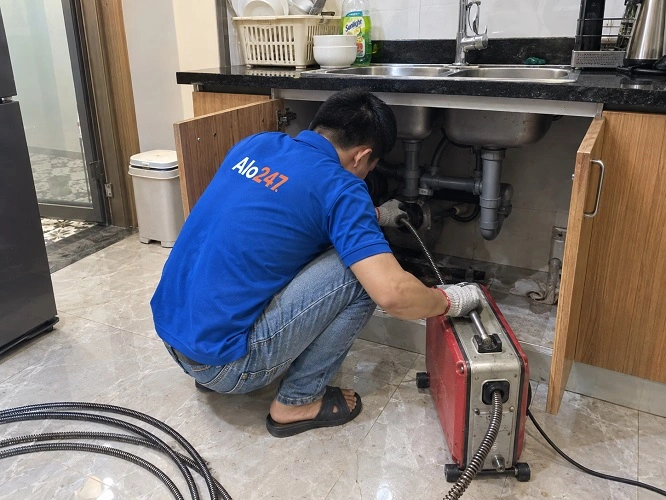 Alo247 dịch vụ thông tắc cống tại Ngoại Giao Đoàn