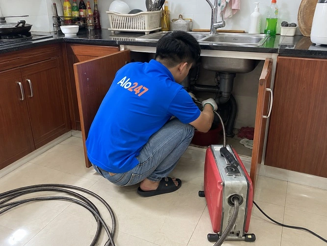 Alo247 dịch vụ thông tắc cống tại Times City