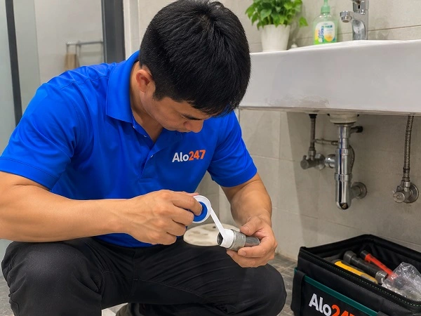 Thợ alo247 sửa chữa đường ống nước tại nhà phường Thượng Cát