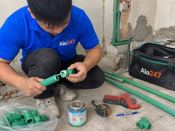 Thợ alo247 sửa ống nước tại nhà phường Đại Mỗ