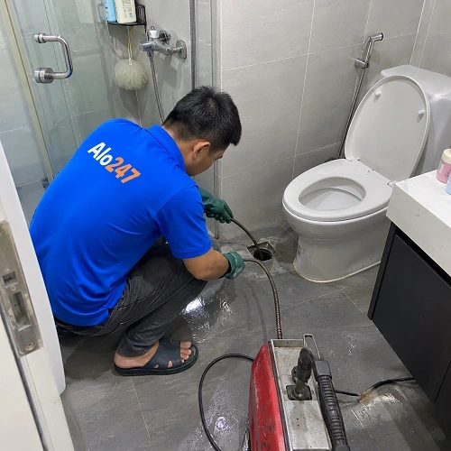 Thợ alo247 xử lý cống thoát sàn bị ngập úng không rút nước