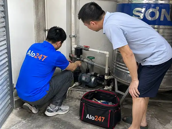 Alo247 dịch vụ sửa chữa đường ống nước tận nơi tại Hà Đông