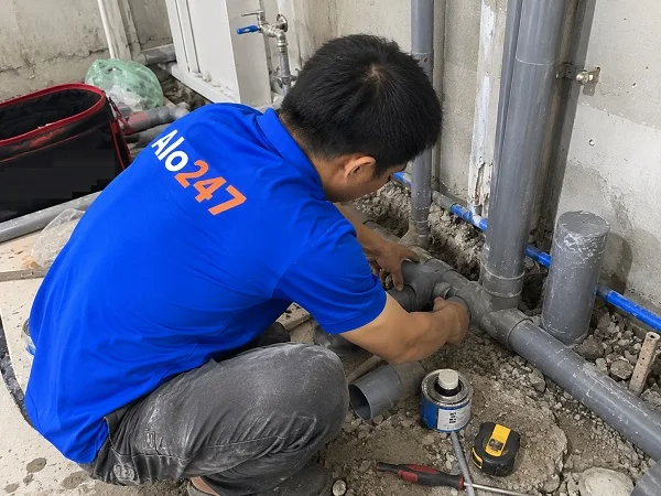 Alo247 dịch vụ sửa chữa đường ống nước tận nơi tại Nội Bài