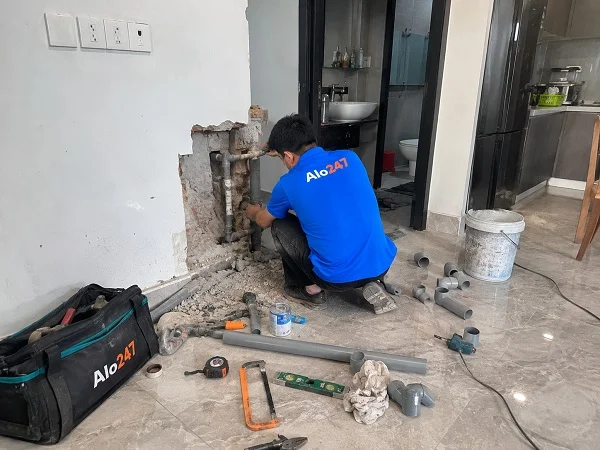 Alo247 dịch vụ sửa chữa đường ống nước tận nơi tại Sóc Sơn