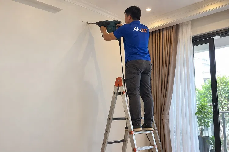 Dịch vụ khoan tường bê tông thuê bằng máy khoan hiện đại