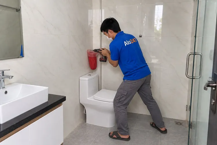 Thợ Alo247 khoan tường treo đồ tại Hà Nội theo yêu cầu