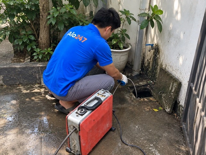 thợ alo247 thông tắc cống ở Ngoại Giao Đoàn