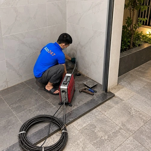 thợ alo247 thông tắc cống ở Times City