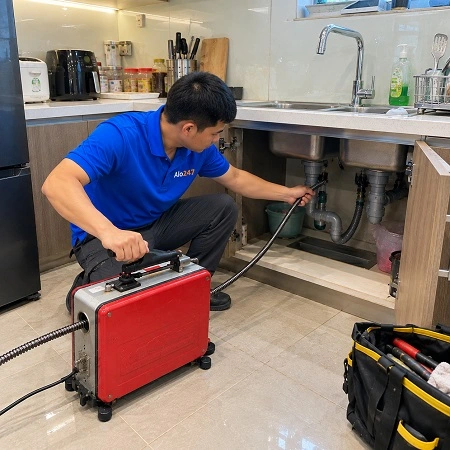 Alo247 dịch vụ thông tắc cống chuyên nghiệp tại Đội Cấn