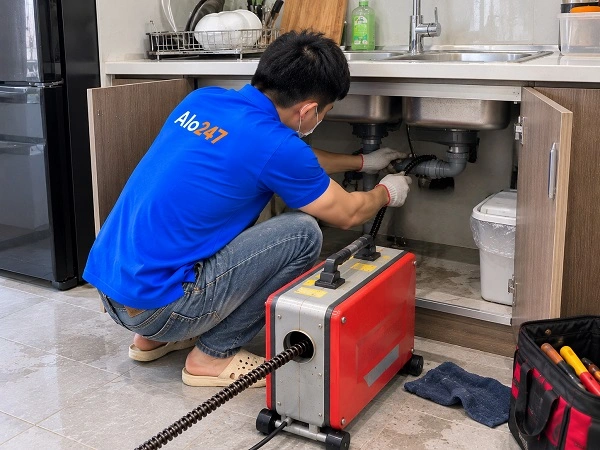 Alo247 dịch vụ thông tắc cống chuyên nghiệp tại Nghĩa Tân