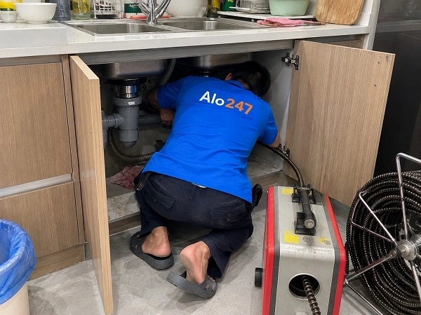 Alo247 dịch vụ thông tắc cống chuyên nghiệp tại Thuỵ Khuê