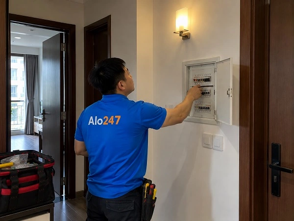 Alo247 dịch vụ xử lý sự cố chập điện và rò rỉ nước khẩn cấp tại Kim Văn Kim Lũ