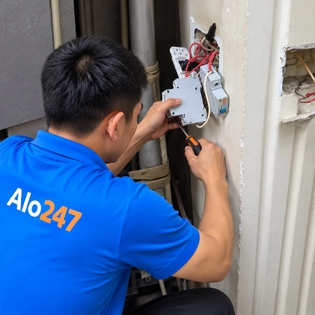 Alo247 dịch vụ xử lý sự cố chập điện và rò rỉ nước khẩn cấp tại Vinhomes Riverside