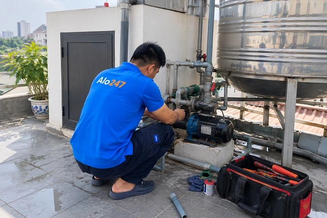 Thợ Alo247 sửa chữa điện nước tại nhà uy tín chuyên nghiệp tại Đại Kim